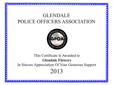 Glendale Certificate